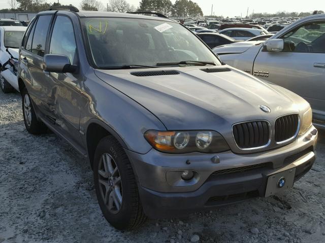 5UXFA13534LU21394 - 2004 BMW X5 3.0I GRAY photo 1