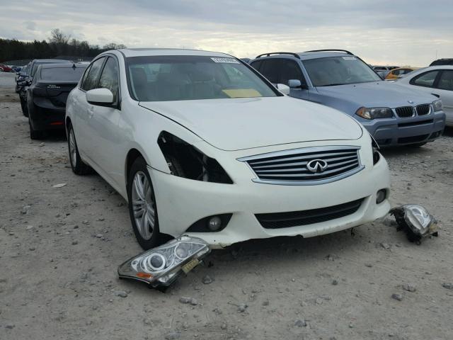 JN1CV6AR3CM675551 - 2012 INFINITI G37 WHITE photo 1