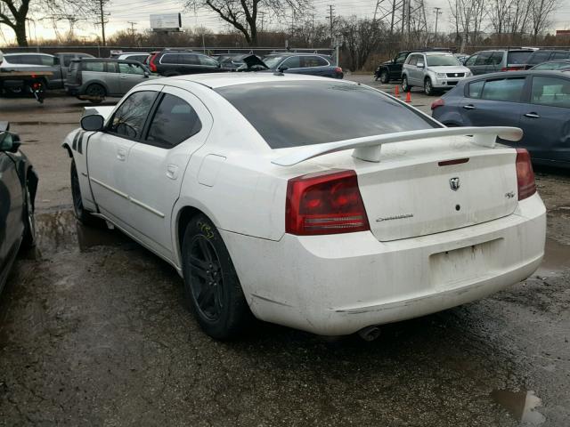 2B3KA53H46H533494 - 2006 DODGE CHARGER R/ WHITE photo 3