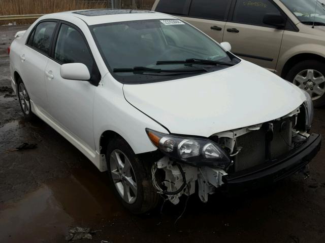 2T1BU4EE7BC706612 - 2011 TOYOTA COROLLA BA WHITE photo 1