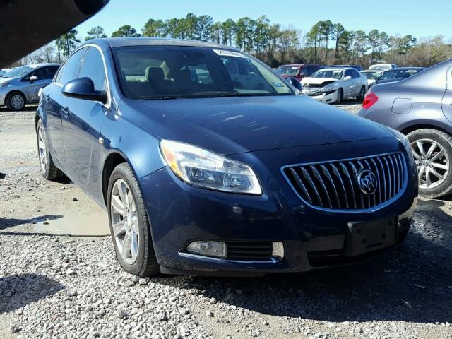 W04GT5GC0B1000686 - 2011 BUICK REGAL CXL BLUE photo 1