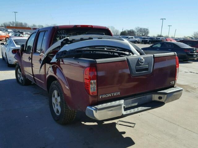 1N6AD07U16C439603 - 2006 NISSAN FRONTIER C RED photo 3