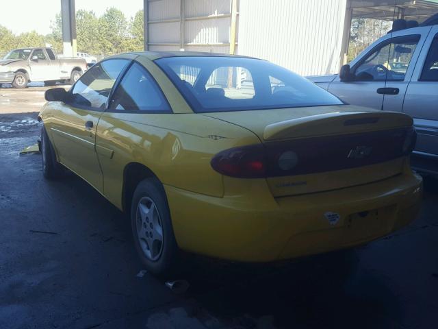 1G1JC12F747263899 - 2004 CHEVROLET CAVALIER YELLOW photo 3