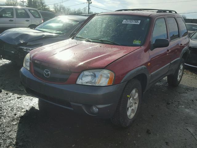 4F2CZ961X4KM26120 - 2004 MAZDA TRIBUTE ES MAROON photo 2