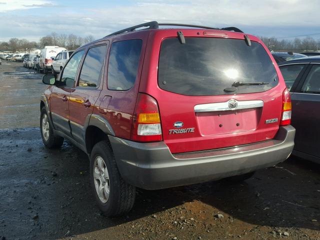 4F2CZ961X4KM26120 - 2004 MAZDA TRIBUTE ES MAROON photo 3