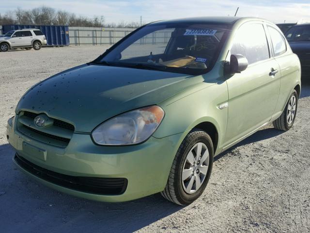 KMHCM36CX9U105425 - 2009 HYUNDAI ACCENT GS GREEN photo 2