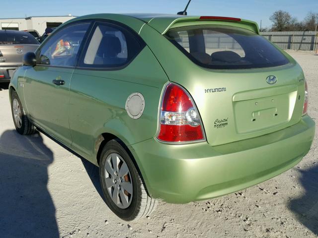 KMHCM36CX9U105425 - 2009 HYUNDAI ACCENT GS GREEN photo 3