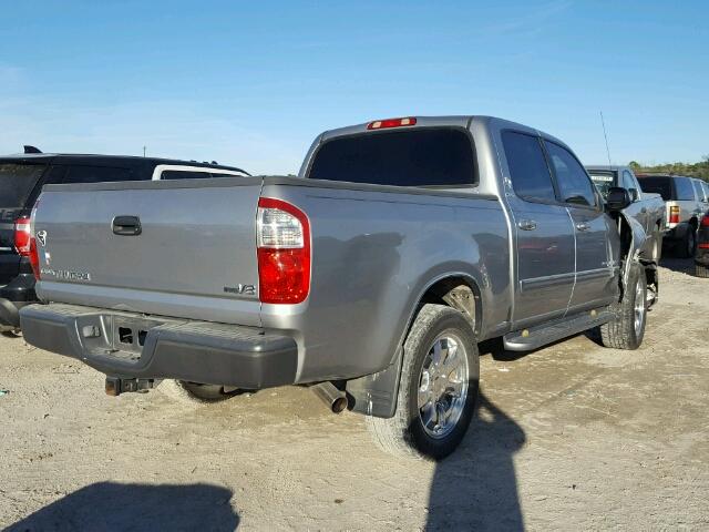 5TBET341X6S499082 - 2006 TOYOTA TUNDRA DOU GRAY photo 4