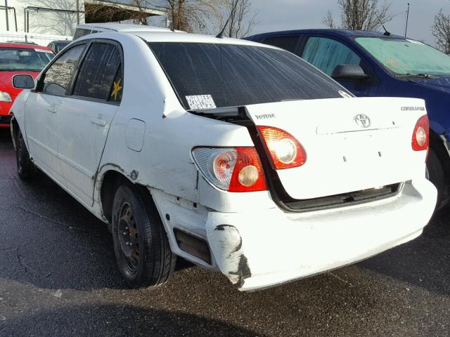 1NXBR32E75Z546668 - 2005 TOYOTA COROLLA CE WHITE photo 3