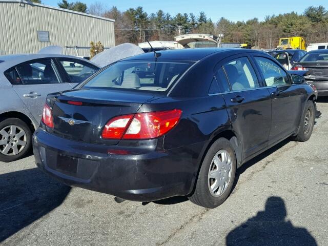 1C3LC46J88N140988 - 2008 CHRYSLER SEBRING LX BLACK photo 4