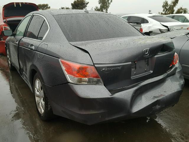 JHMCP26878C017159 - 2008 HONDA ACCORD EXL GRAY photo 3