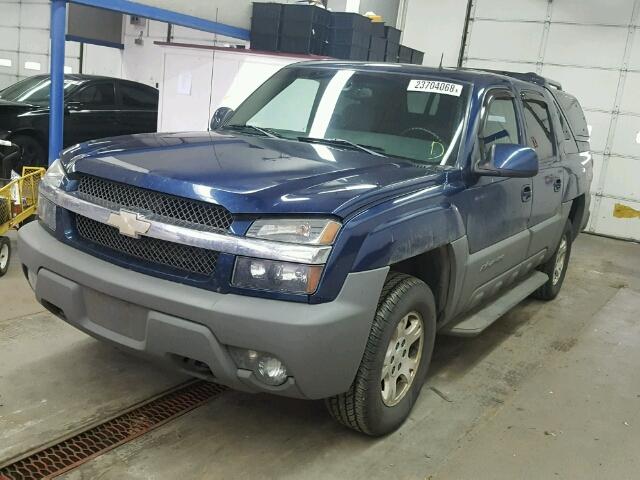 3GNEK13T22G226994 - 2002 CHEVROLET AVALANCHE BLUE photo 2