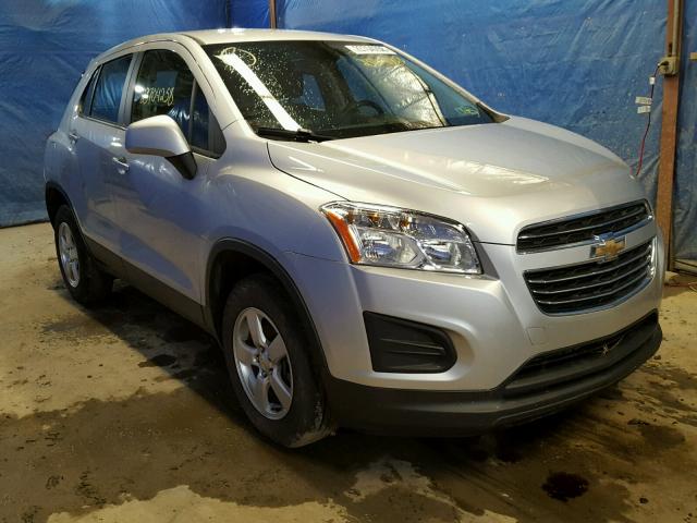 3GNCJNSB6GL275706 - 2016 CHEVROLET TRAX LS SILVER photo 1