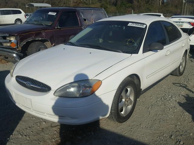 1FAFP52U2YA267204 - 2000 FORD TAURUS LX WHITE photo 2