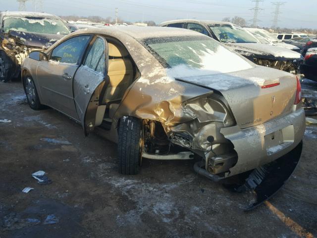 1G2ZF58BX74106441 - 2007 PONTIAC G6 VALUE L GOLD photo 3