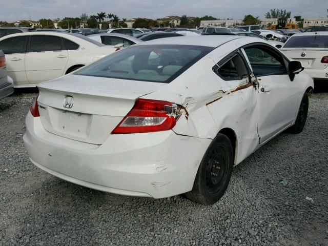 2HGFG3B54CH561853 - 2012 HONDA CIVIC LX WHITE photo 4