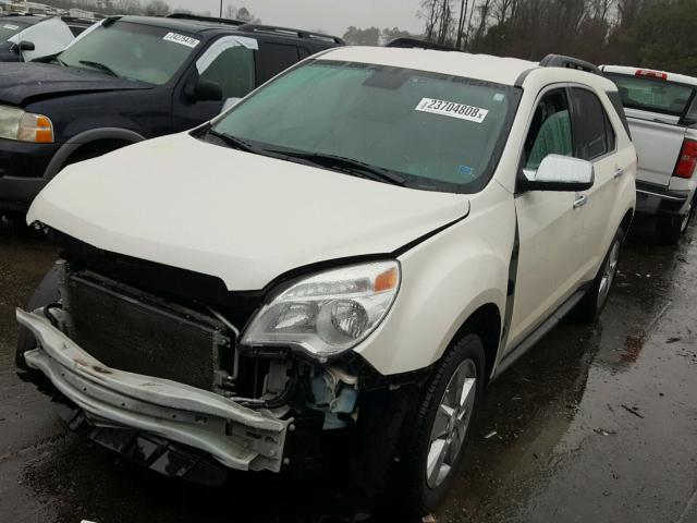 1GNALBEK4EZ107354 - 2014 CHEVROLET EQUINOX LT CREAM photo 2