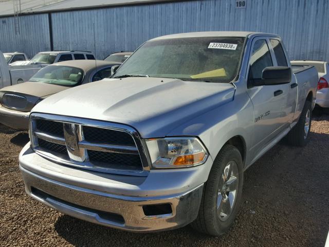 1D7RB1GK4BS568165 - 2011 DODGE RAM 1500 SILVER photo 2