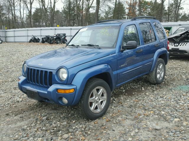 1J4GL58K14W127006 - 2004 JEEP LIBERTY LI BLUE photo 2