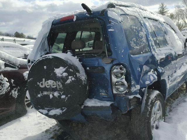 1J4GL58K14W127006 - 2004 JEEP LIBERTY LI BLUE photo 9