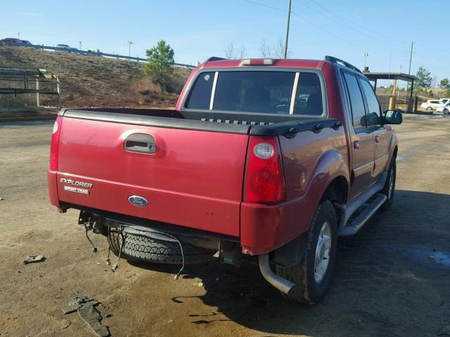 1FMZU77E21UC71329 - 2001 FORD EXPLORER S RED photo 4