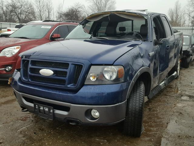 1FTPW14V77FB30020 - 2007 FORD F150 SUPER BLUE photo 2