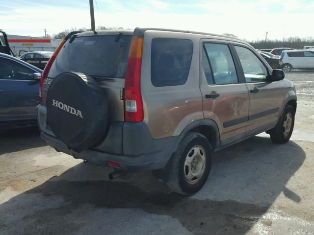 SHSRD68413U100743 - 2003 HONDA CR-V LX BROWN photo 4