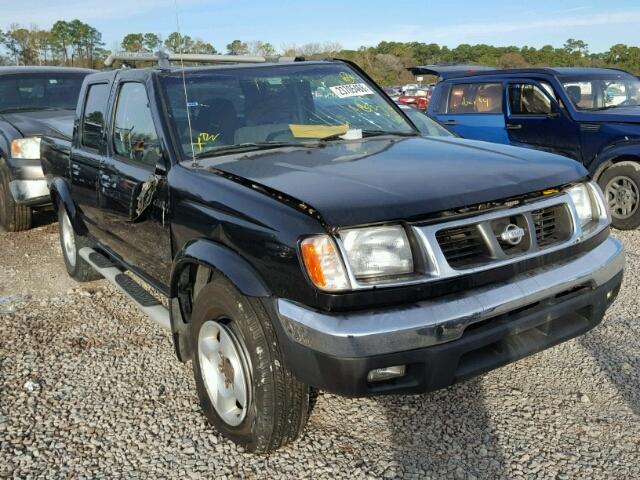 1N6ED27T3YC403659 - 2000 NISSAN FRONTIER C BLACK photo 1