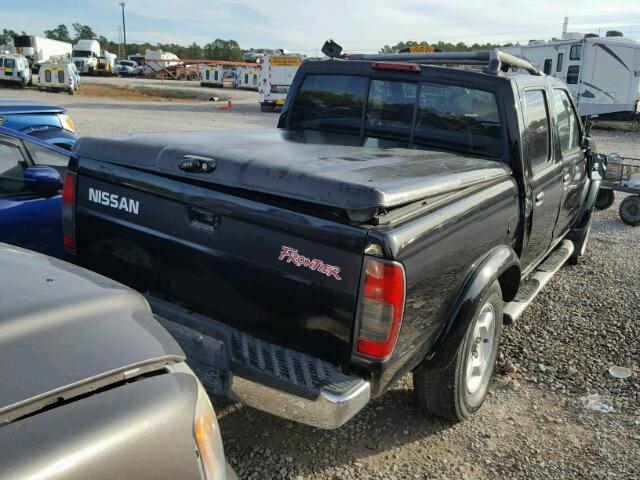 1N6ED27T3YC403659 - 2000 NISSAN FRONTIER C BLACK photo 4