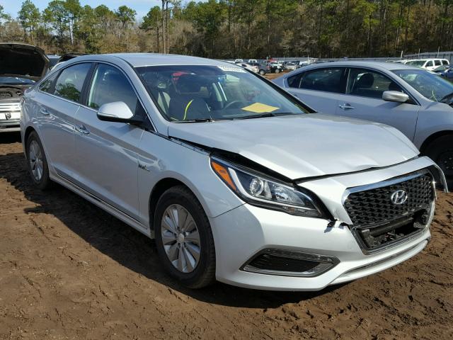 KMHE24L33HA062569 - 2017 HYUNDAI SONATA HYB SILVER photo 1