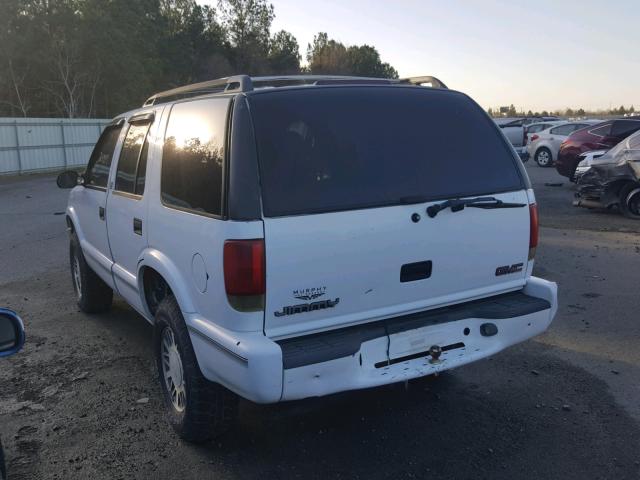 1GKDT13W5W2530934 - 1998 GMC ENVOY WHITE photo 3