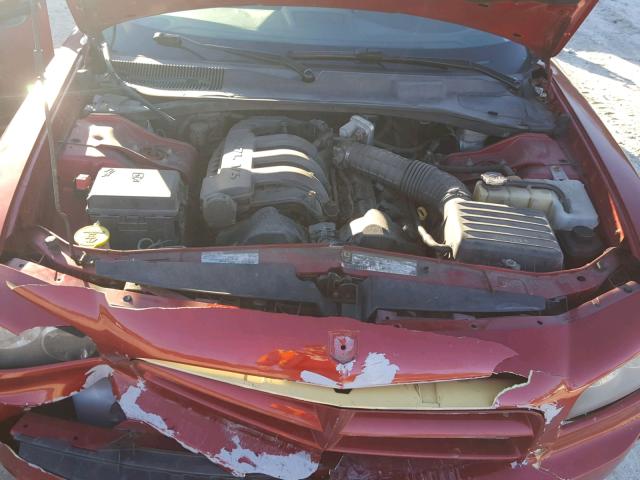 2B3KA43R08H194996 - 2008 DODGE CHARGER RED photo 7