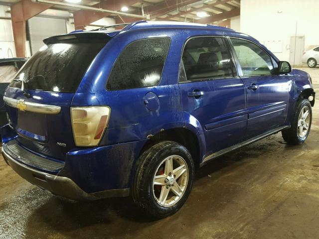 2CNDL73F456118502 - 2005 CHEVROLET EQUINOX LT BLUE photo 4