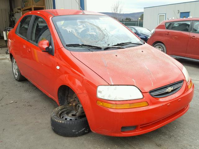 KL1TD56606B576962 - 2006 CHEVROLET AVEO BASE RED photo 1