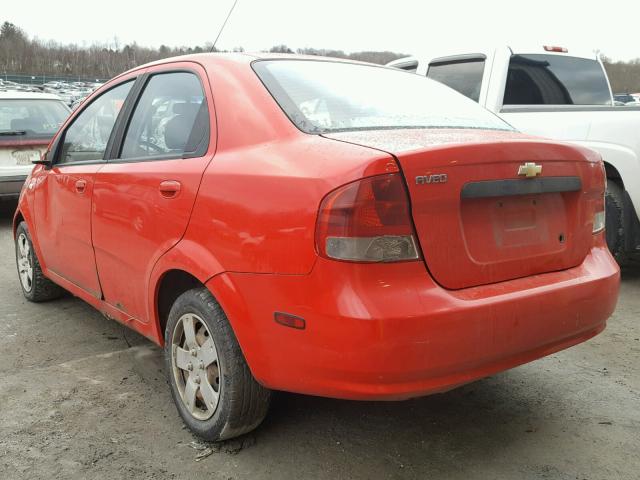 KL1TD56606B576962 - 2006 CHEVROLET AVEO BASE RED photo 3