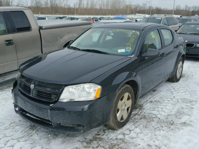 1B3LC46K58N588532 - 2008 DODGE AVENGER SE BLACK photo 2