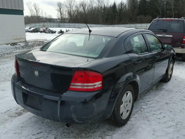 1B3LC46K58N588532 - 2008 DODGE AVENGER SE BLACK photo 4