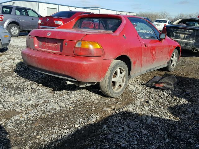 JHMEH6265SS006580 - 1995 HONDA CIVIC DEL RED photo 4