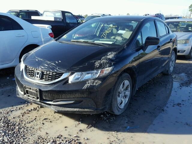 19XFB2F53FE708178 - 2015 HONDA CIVIC LX BLACK photo 2