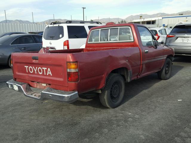 JT4RN81P3R5191609 - 1994 TOYOTA PICKUP 1/2 RED photo 4