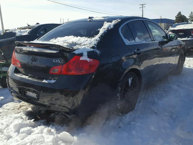 JNKBV61E67M716457 - 2007 INFINITI G35 BLACK photo 4