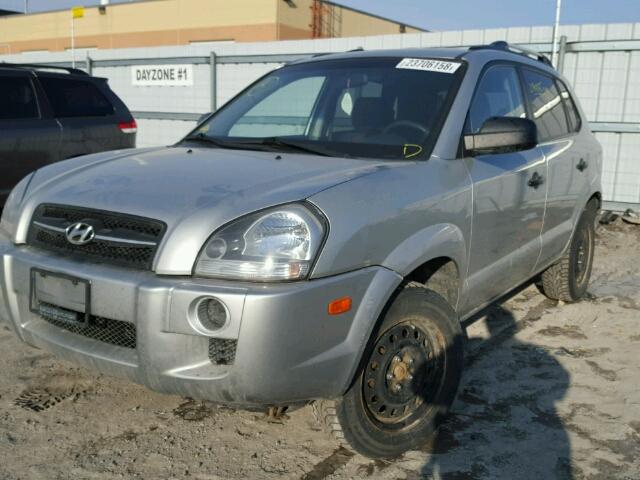 KM8JM12B47U630552 - 2007 HYUNDAI TUCSON GLS SILVER photo 2