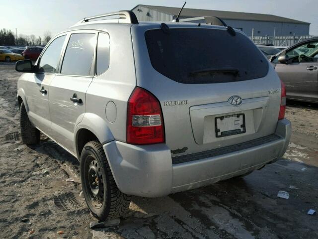 KM8JM12B47U630552 - 2007 HYUNDAI TUCSON GLS SILVER photo 3