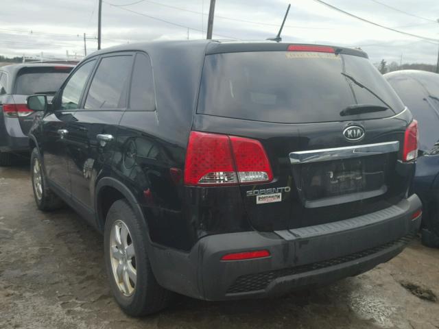 5XYKT4A18CG232276 - 2012 KIA SORENTO BA BLACK photo 3