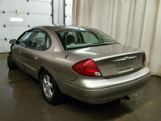 1FAFP55U92A173999 - 2002 FORD TAURUS SES TAN photo 3