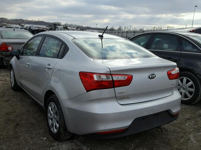 KNADM4A32G6624750 - 2016 KIA RIO LX Արծաթագույն լուսանկար 3