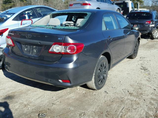 2T1BU4EE2DC087291 - 2013 TOYOTA COROLLA BA GRAY photo 4