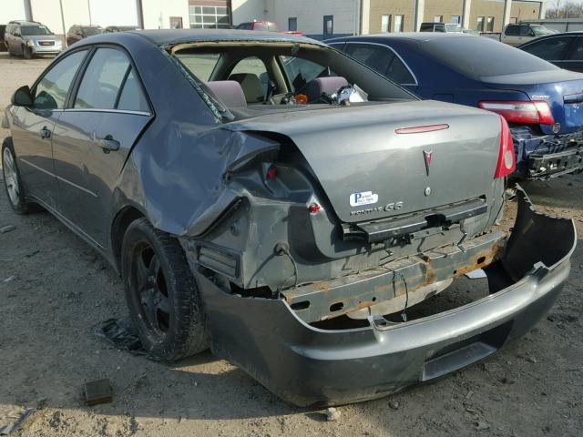 1G2ZG57B484191549 - 2008 PONTIAC G6 BASE GRAY photo 3