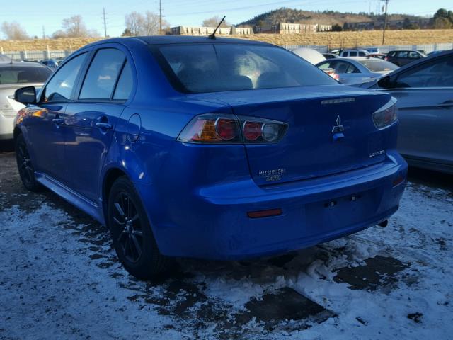 JA32U2FU8HU011110 - 2017 MITSUBISHI LANCER ES BLUE photo 3