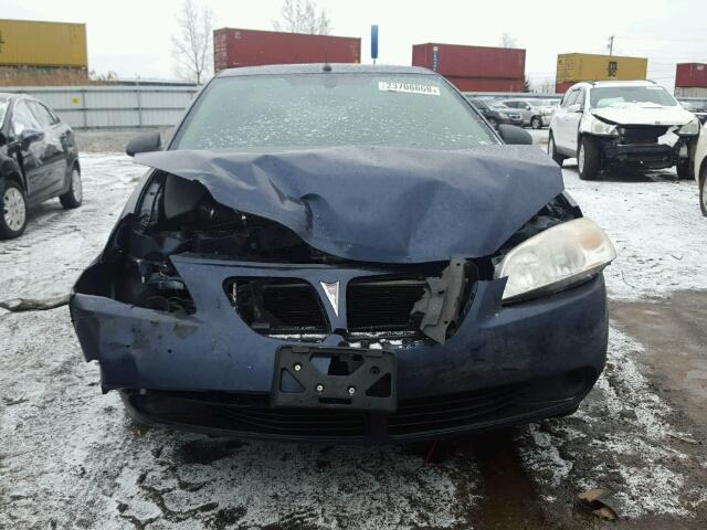 1G2ZF57B984284764 - 2008 PONTIAC G6 VALUE L BLUE photo 9